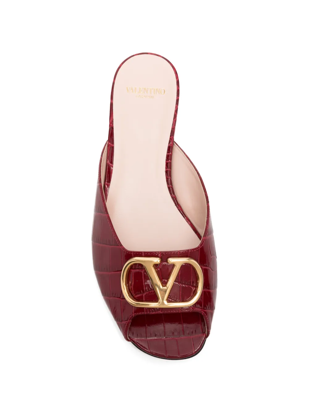Valentino Garavani Sandalen met logoplakkaat Rood