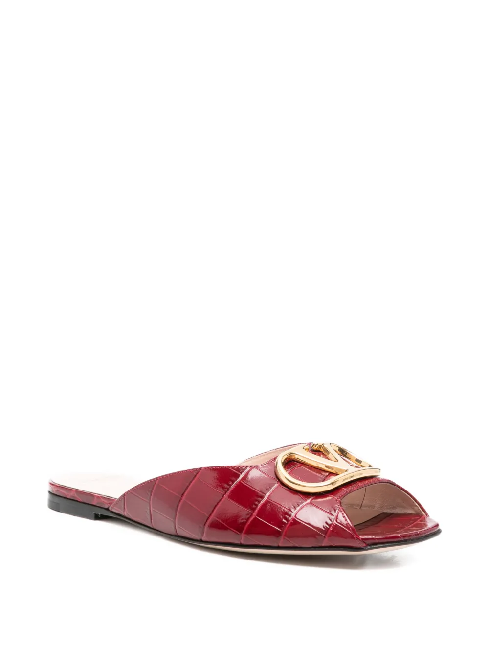 Valentino Garavani Sandalen met logoplakkaat Rood