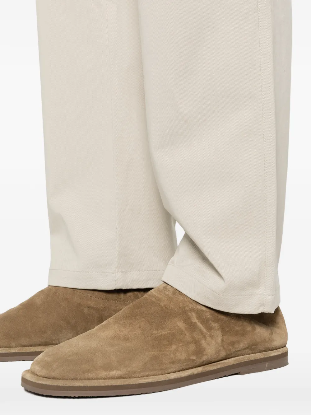 SAMSOE Jabari broek met elastische tailleband Beige