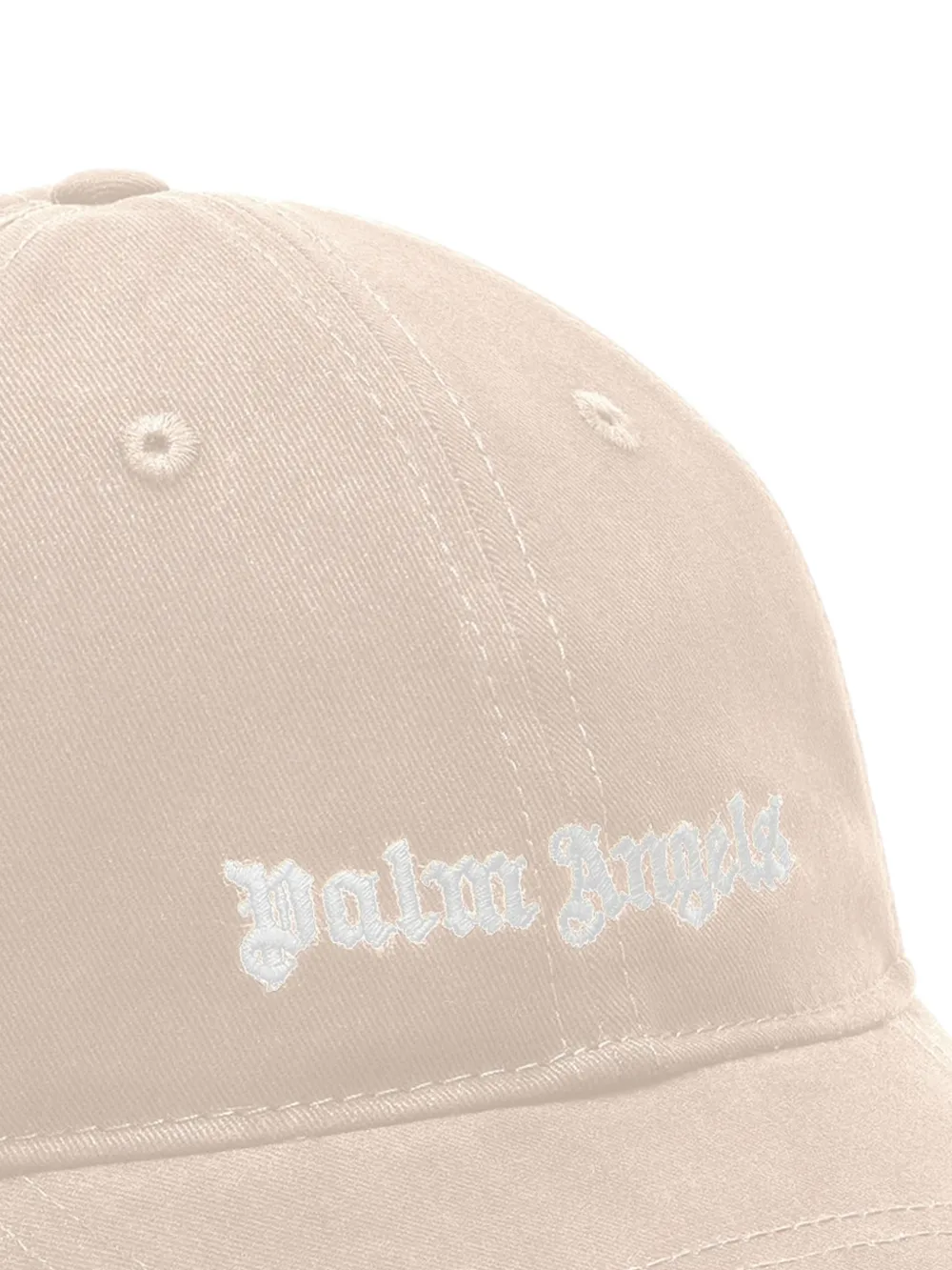 Palm Angels Kids Honkbalpet met geborduurd logo Beige