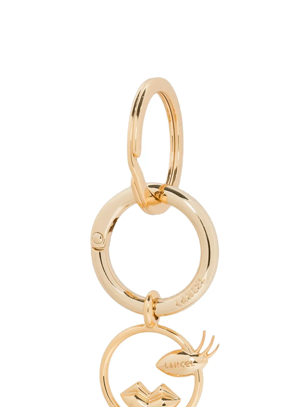  Lancel Letter-detail Keyring - Gold 