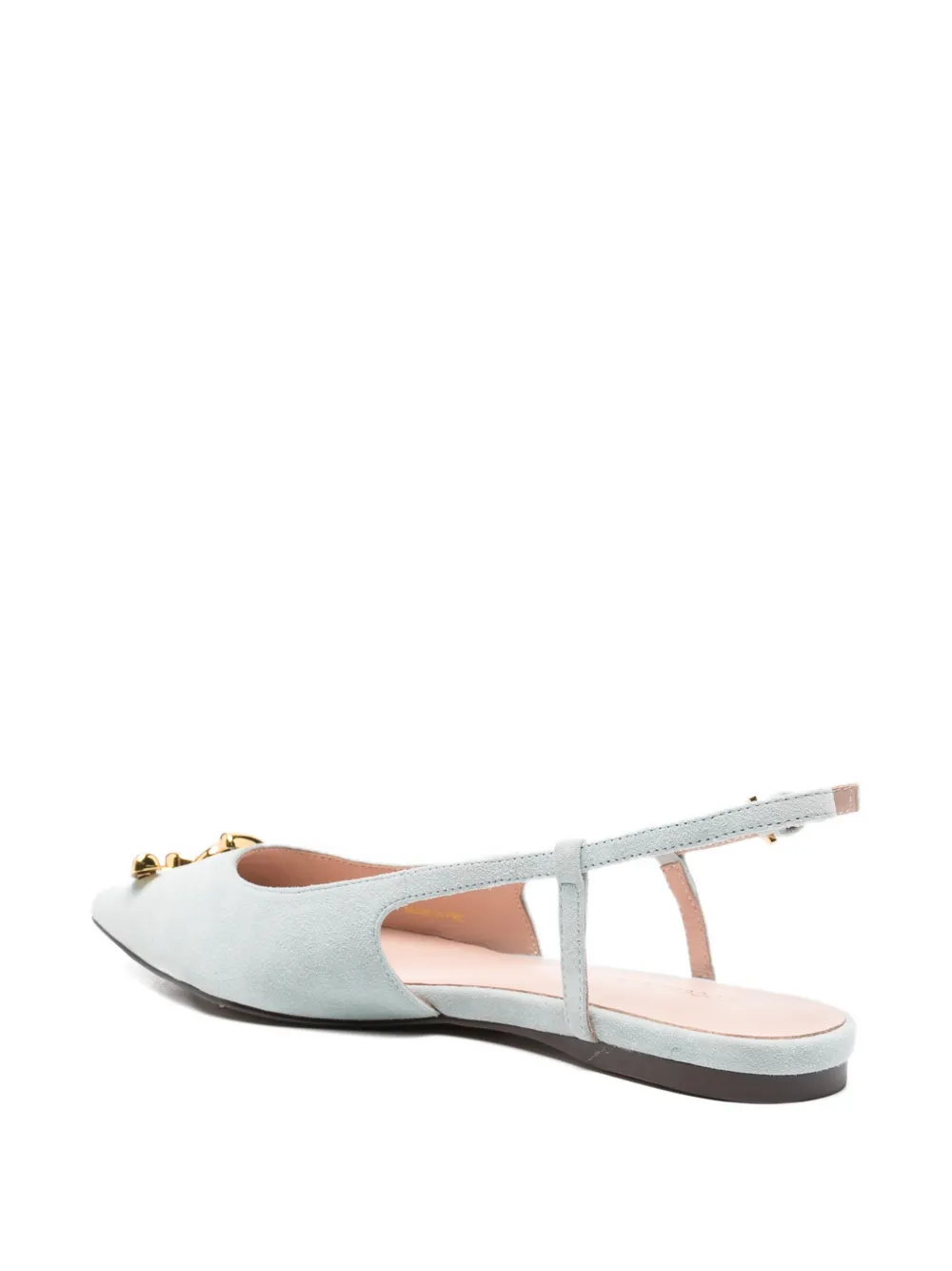  Coccinelle Pointed-toe Flat Pumps - Blue 