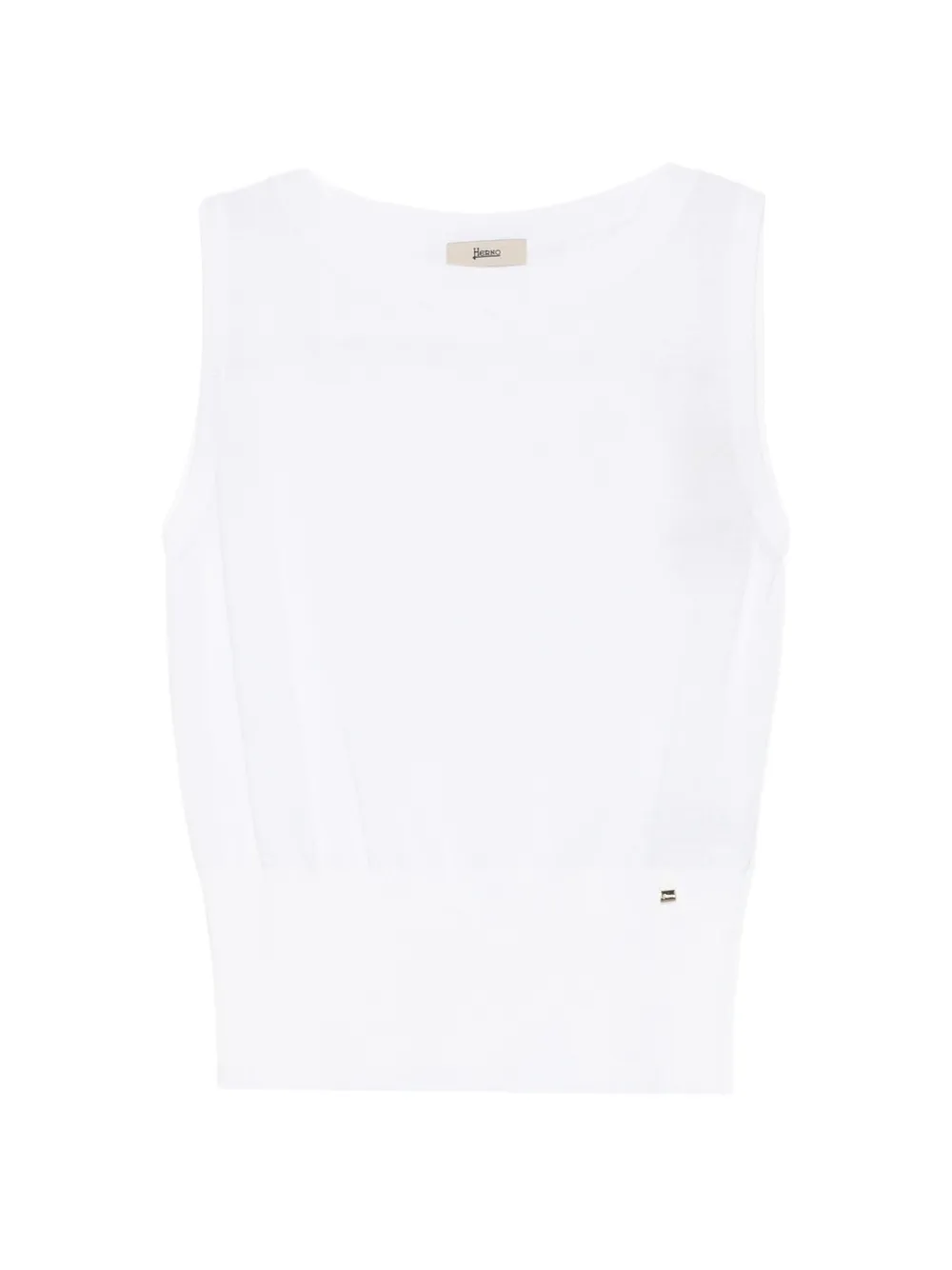 Herno round-neck tank top - Bianco