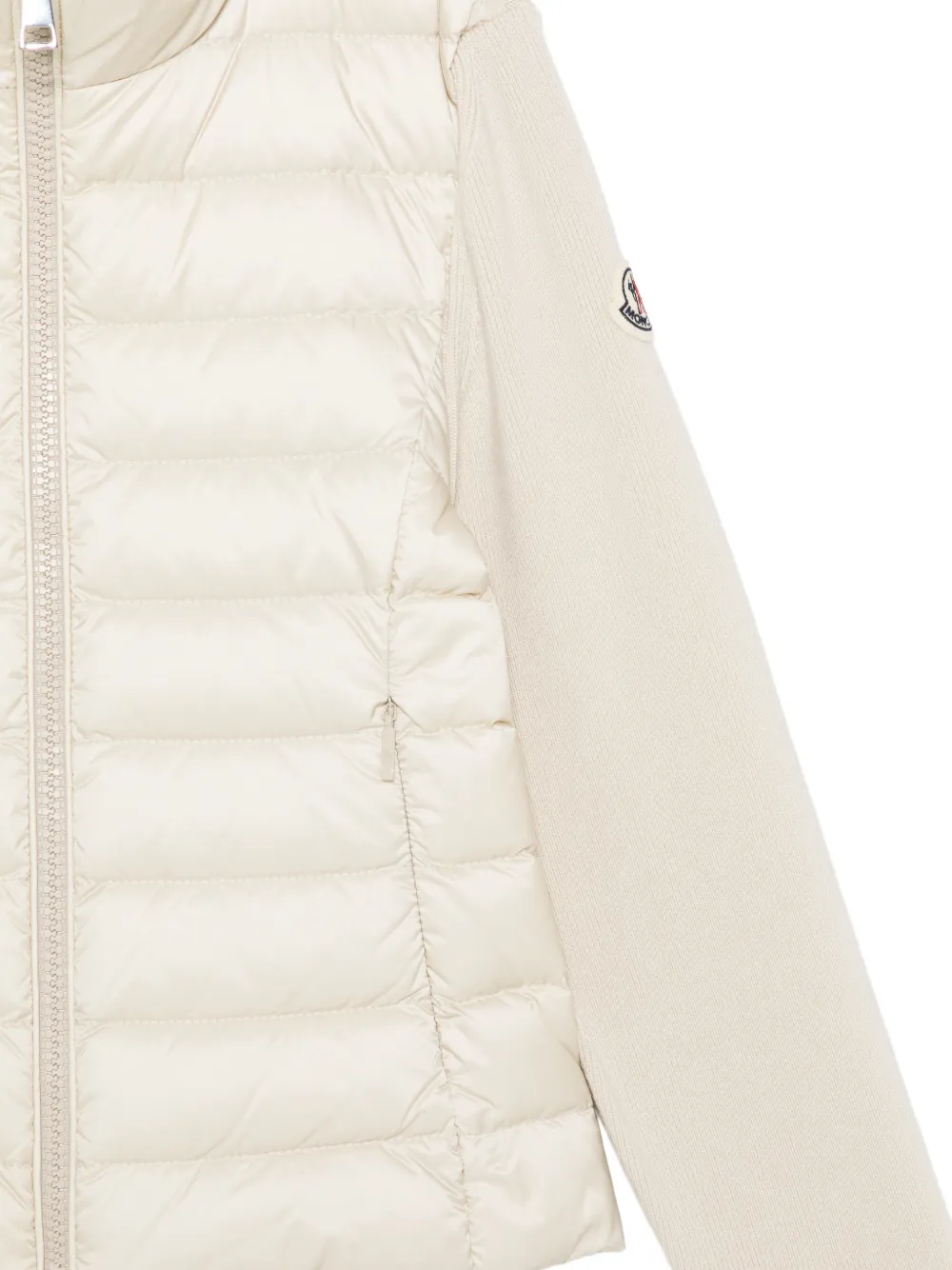  Moncler Enfant Ribbed Quilted Jacket - Neutrals 