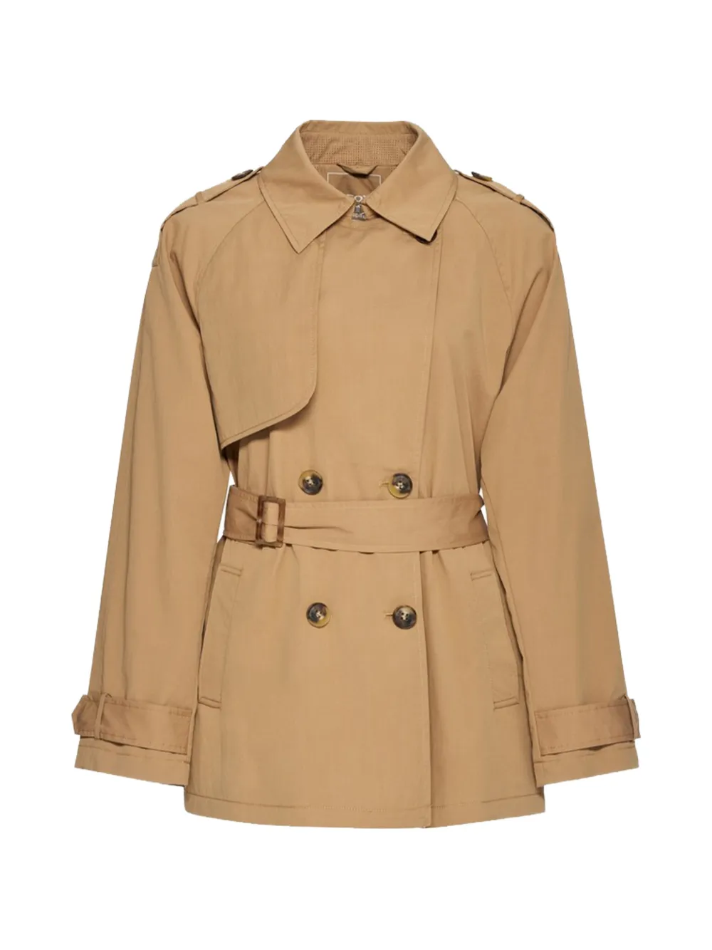Geox Lampedusa belted double-breasted jacket - Toni neutri
