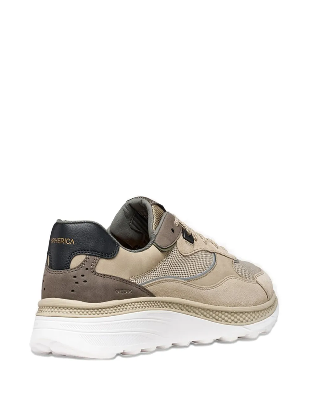 Geox Spherica Active X1 sneakers met vlakken Beige
