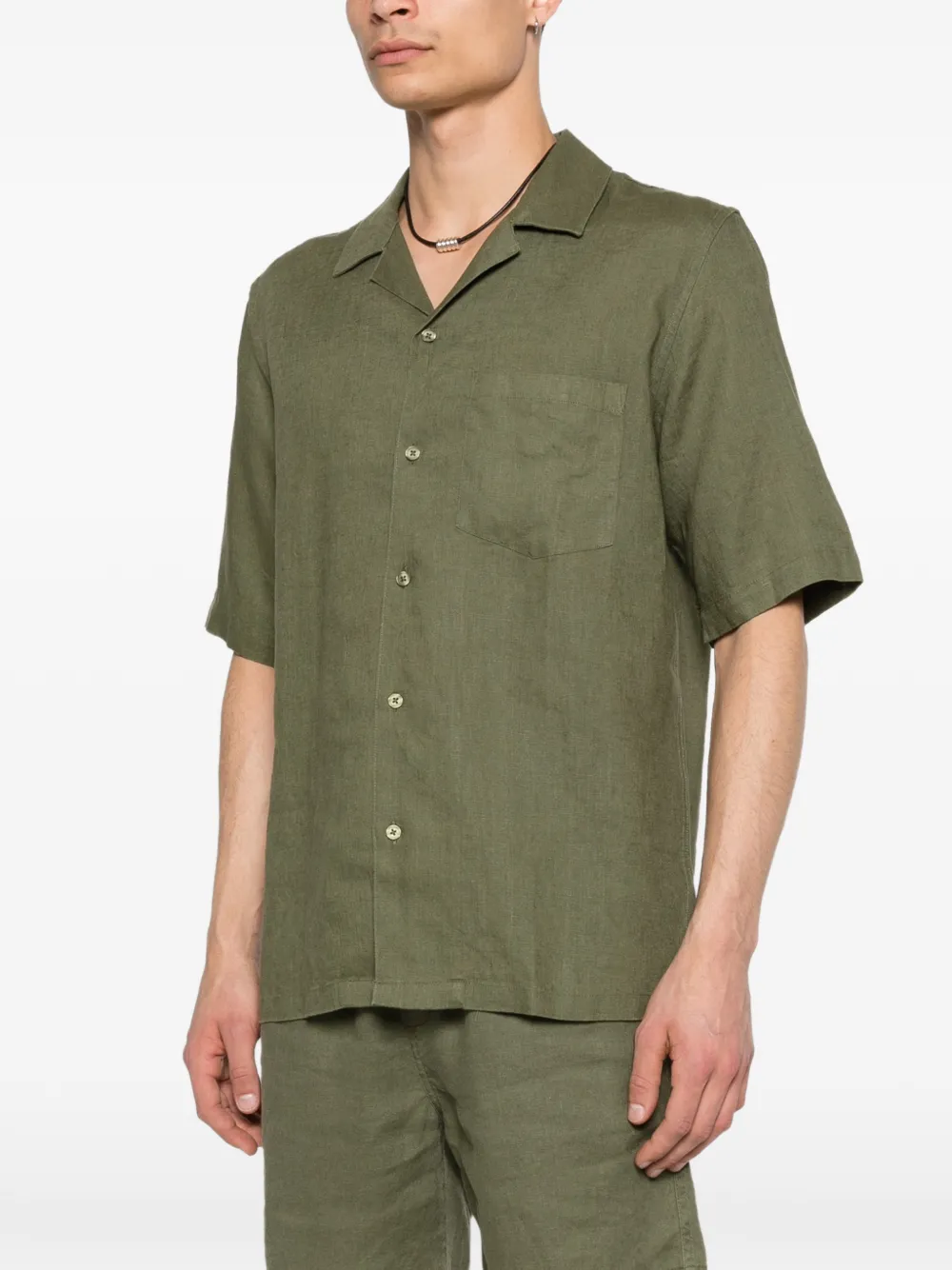  Samsoe Samsoe Oscar Short-sleeve Shirt - Green 