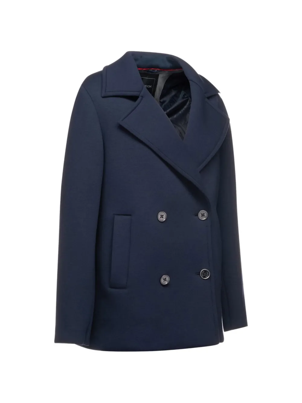  Geox Gardenia Double-breasted Jacket - Blue 