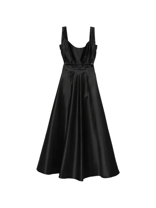 lace applique dress black Sheath Spaghetti Straps Black Satin Long Prom Dresses with Lace Appliques, Black / 18