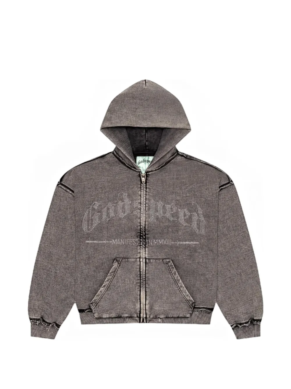 GODSPEED Felpa con zip - Grigio