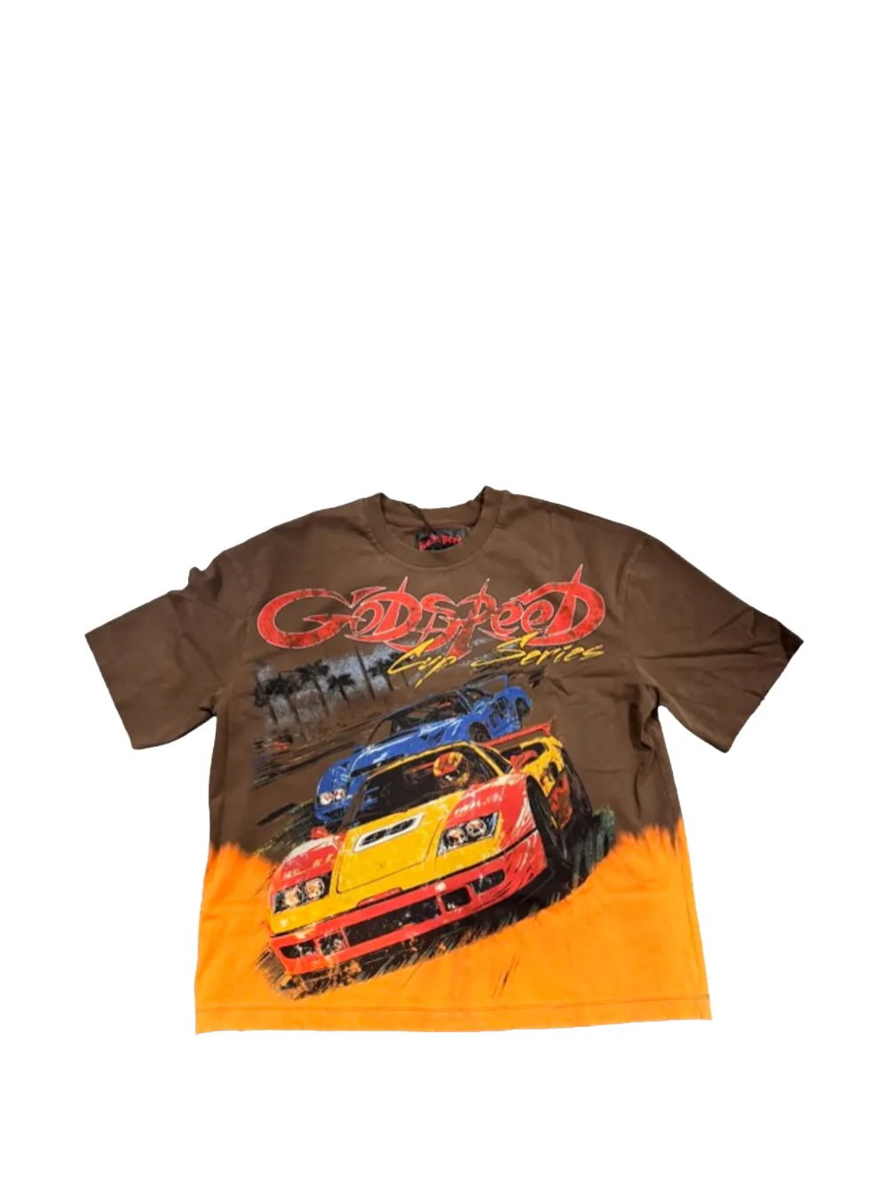 GODSPEED bleached-effect T-shirt - Marrone