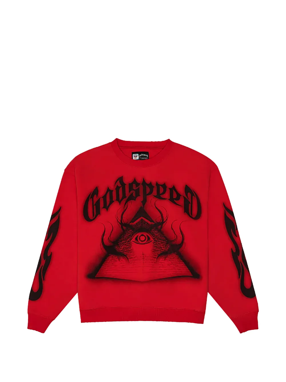 GODSPEED EOP flame graphic sweatshirt - Rosso