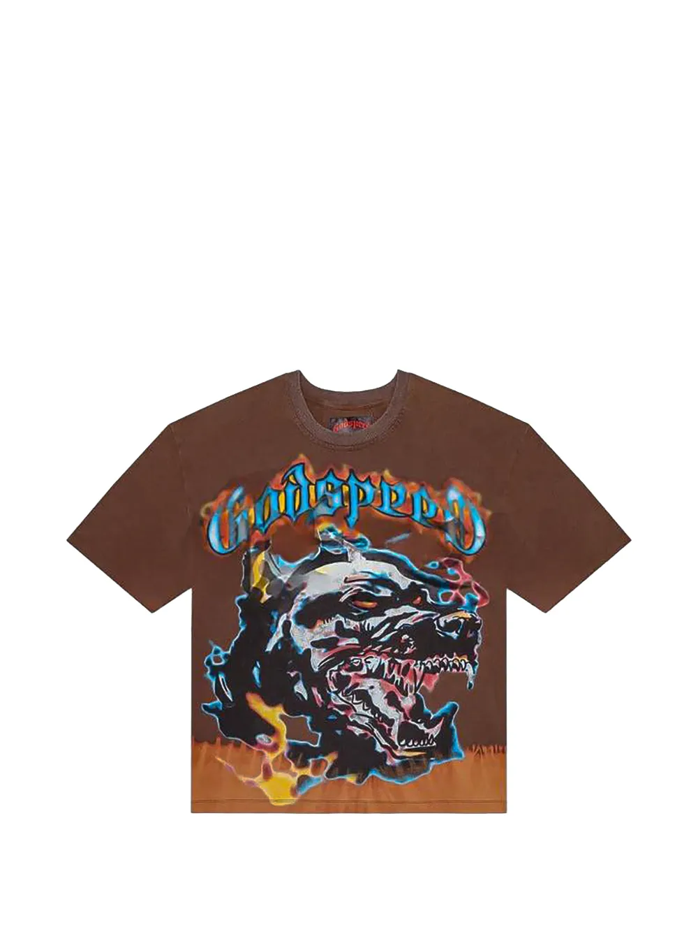 GODSPEED Off The Leash graphic T-shirt - Braun