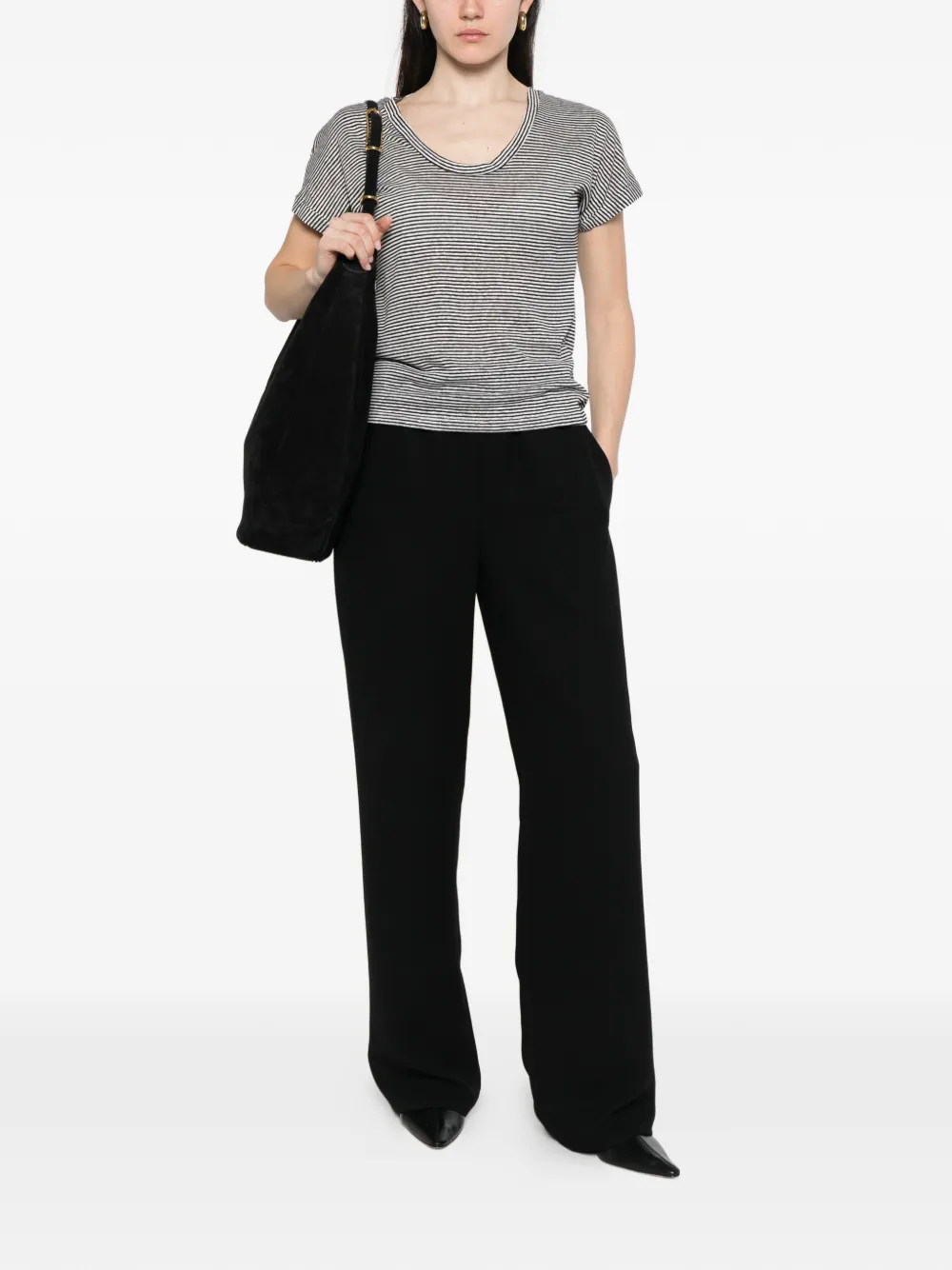  Aragona Striped T-shirt - Black 