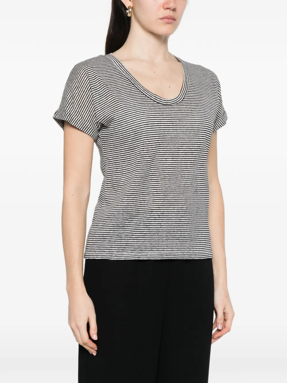  Aragona Striped T-shirt - Black 