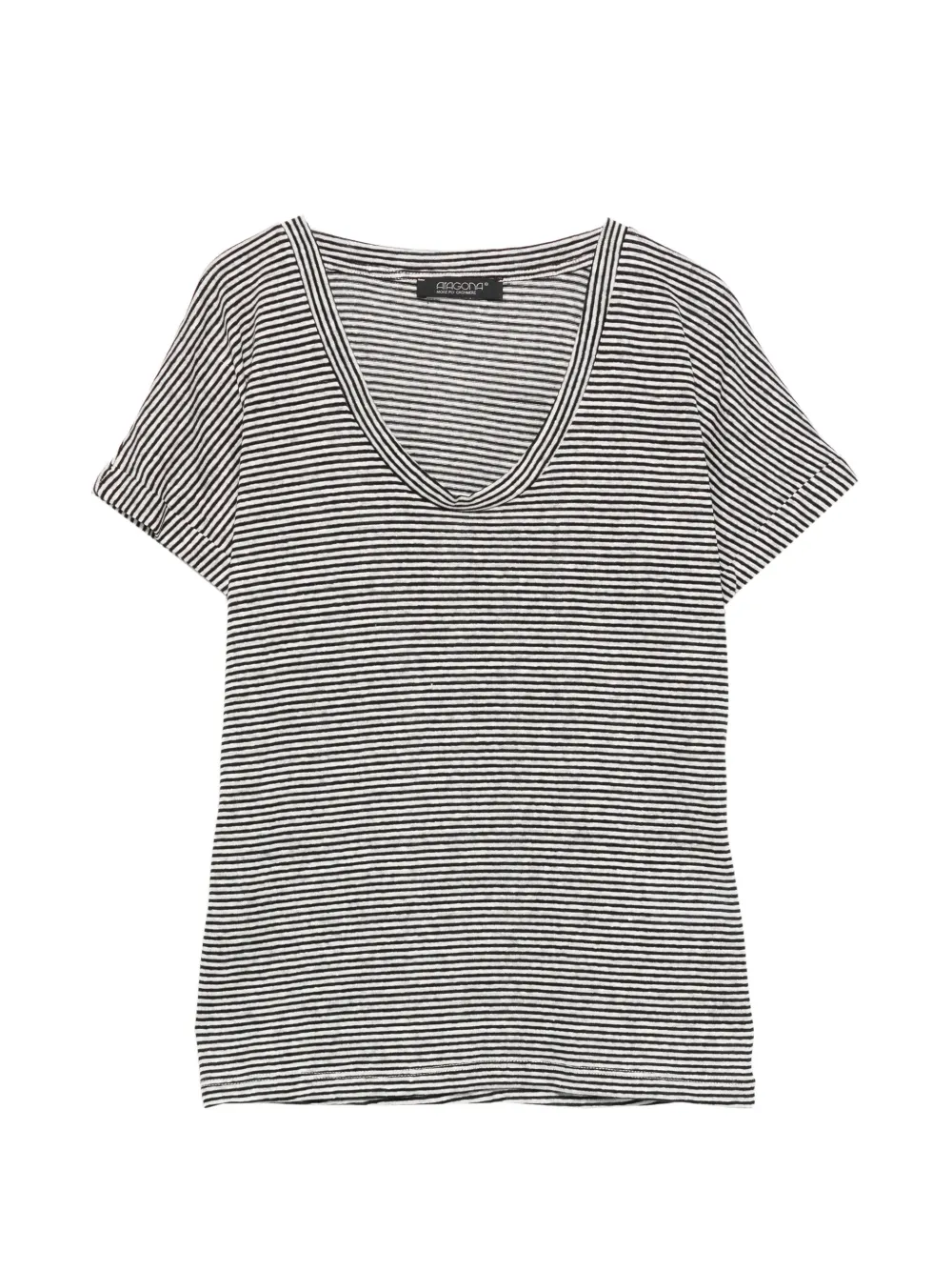 Aragona striped T-shirt - Nero