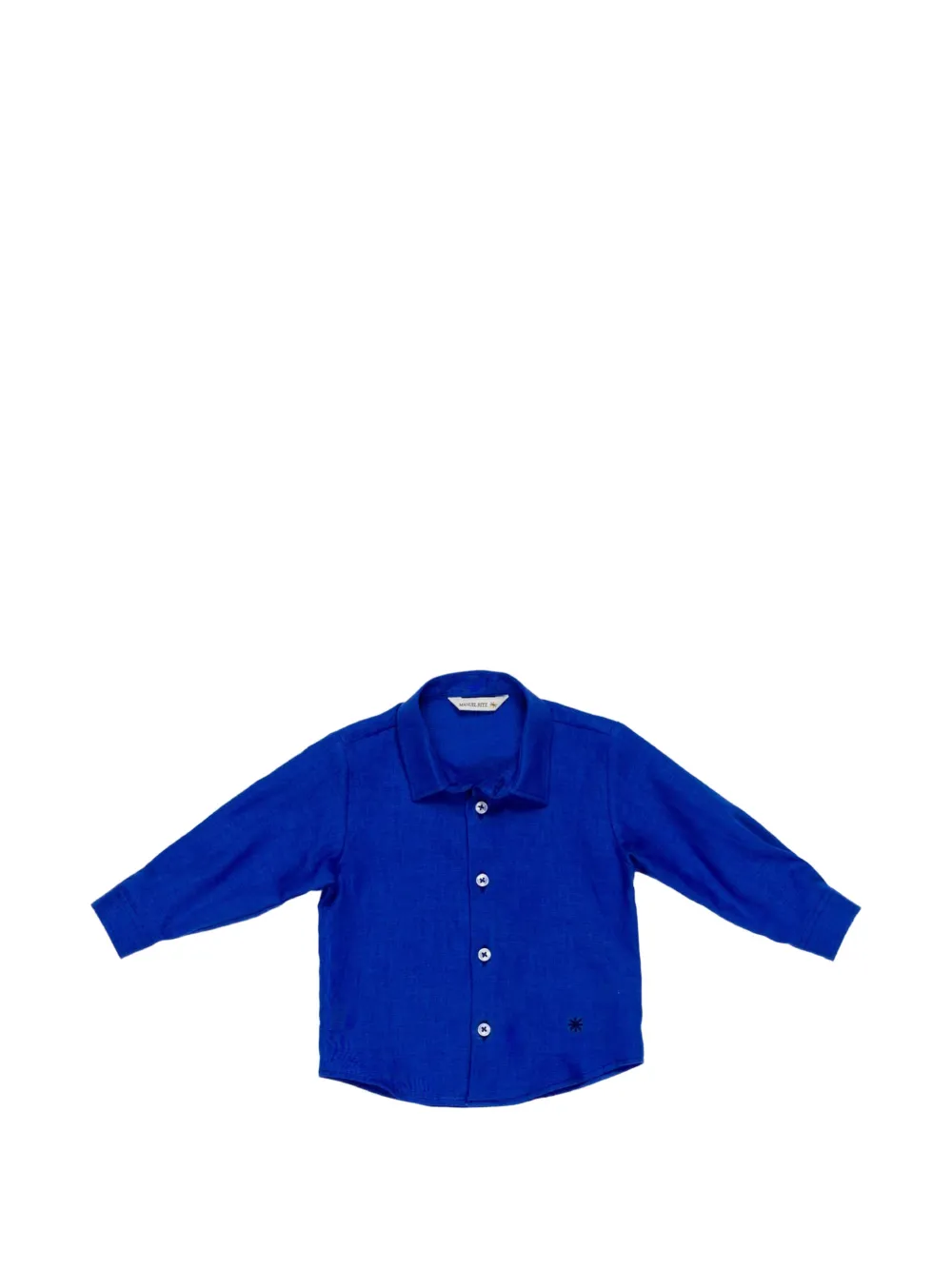 Manuel Ritz Kids logo-embroidered shirt - Blu