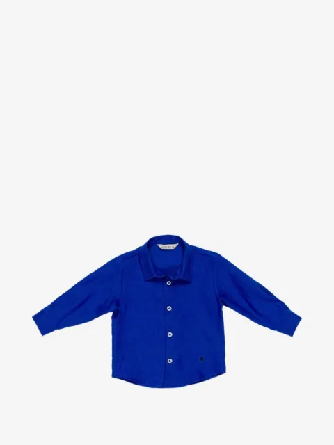 Manuel Ritz Kids logo-embroidered shirt