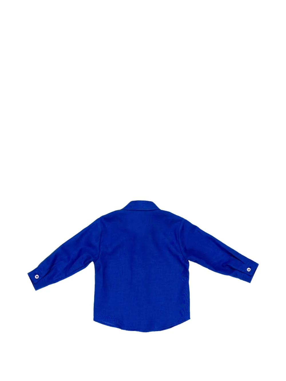  Manuel Ritz Kids Logo-embroidered Shirt - Blue 