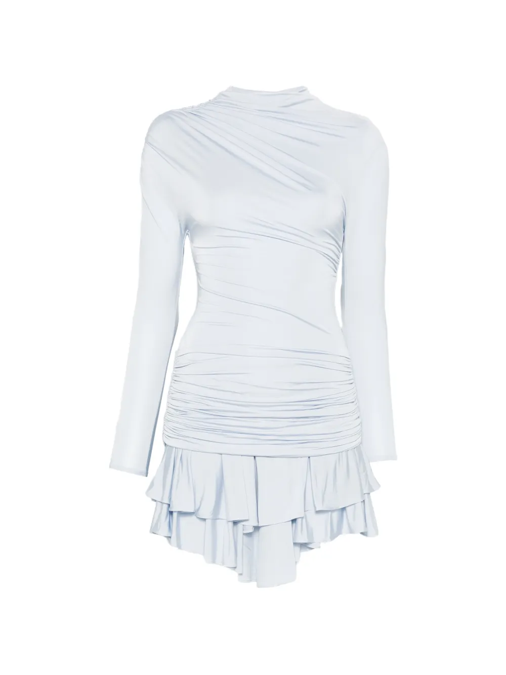 Self-Portrait ruffled mini dress - Blau