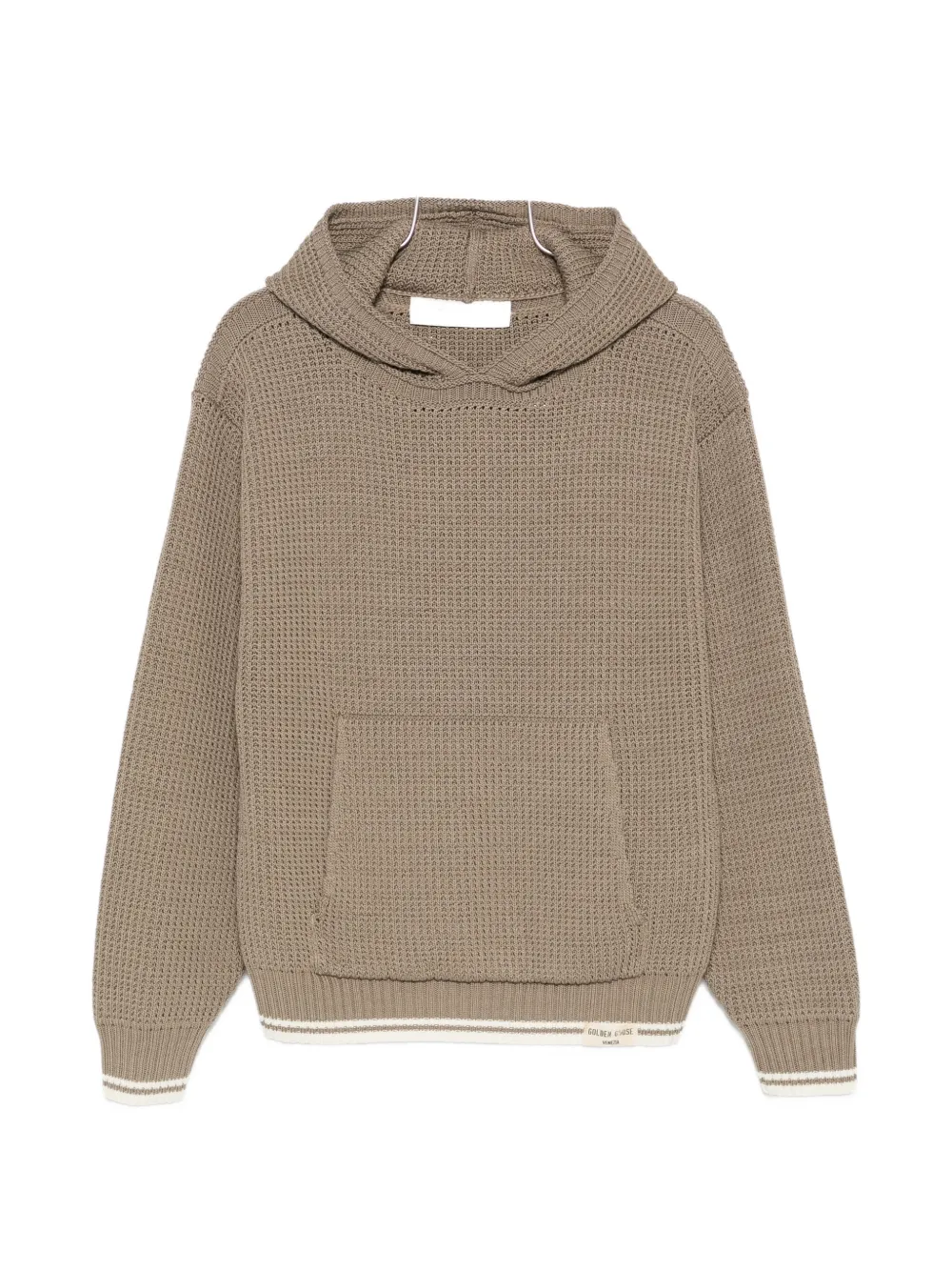 Golden Goose hooded pocket cotton sweatshirt - Neutrals