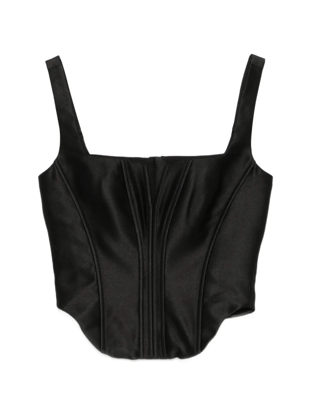Self-Portrait V-neck corset - Nero
