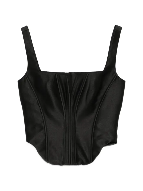 Self-Portrait Corset Top in Black