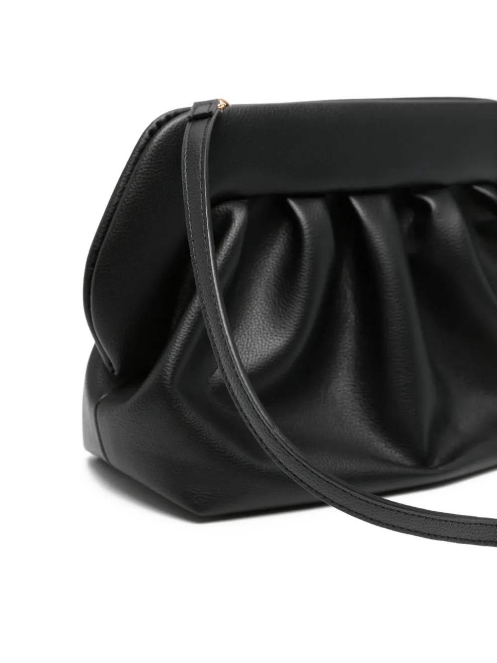 Themoirè Bios gesmockte clutch Zwart