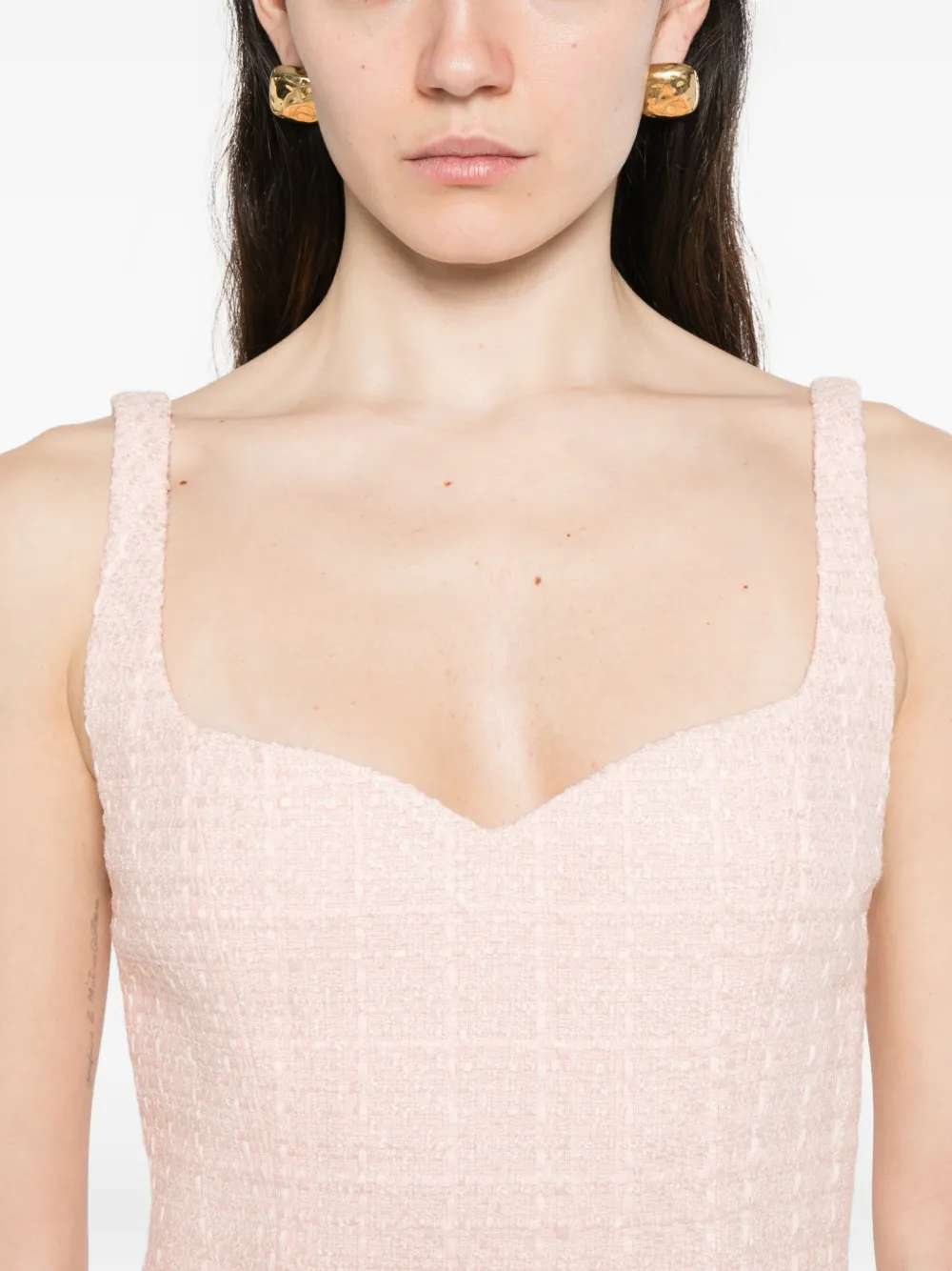 Sweetheart-Neck Mini Dress