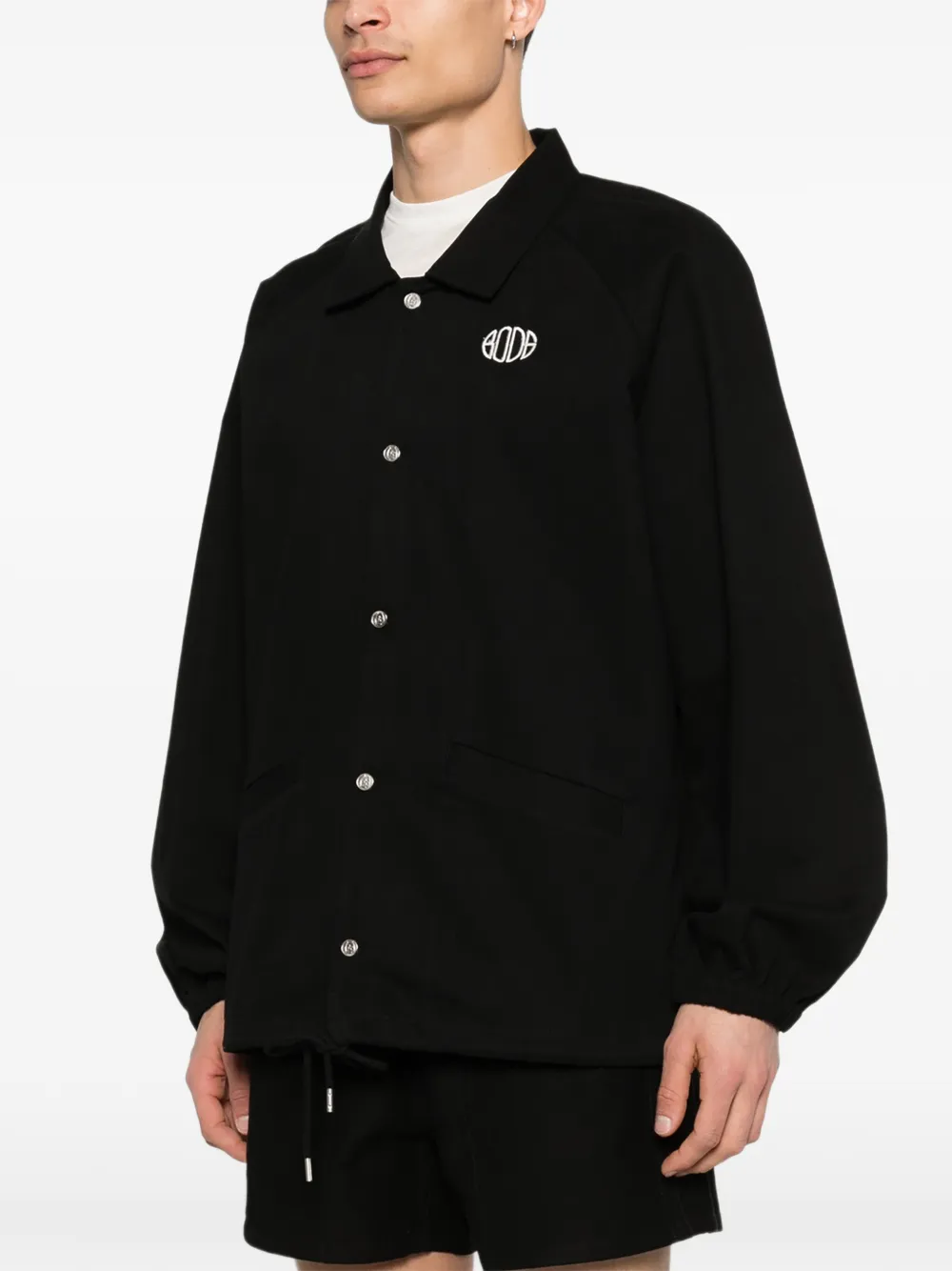  Bode Button-fastening Logo-embroidery Jacket - Black 