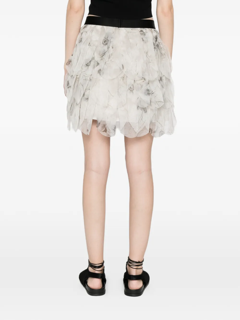 Max Mara Mini-rok met ruches Beige