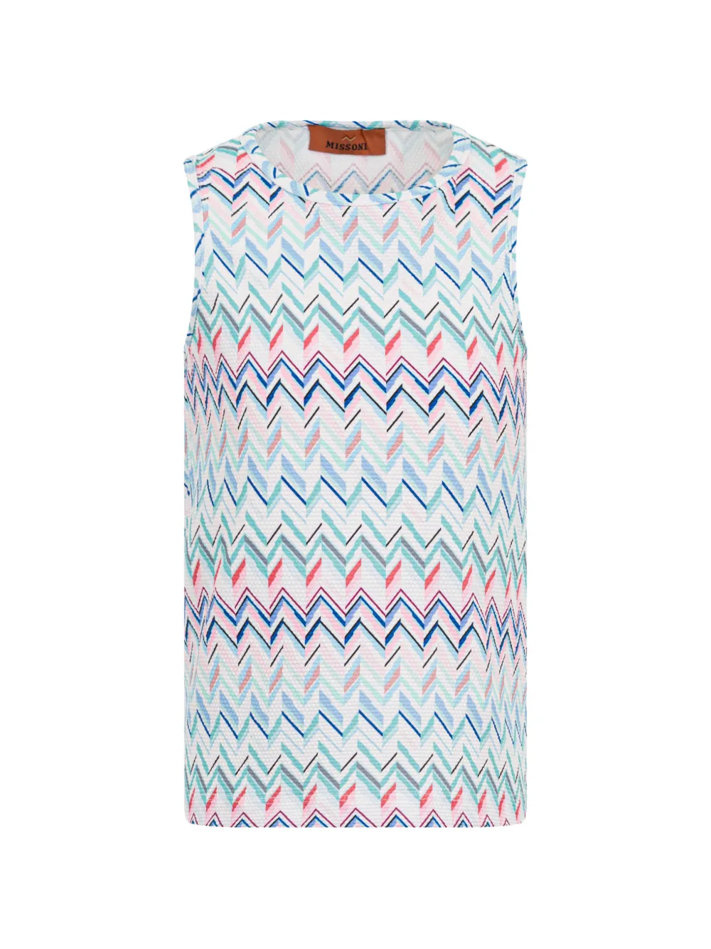 Missoni Kids zigzag-print tank top - Bianco