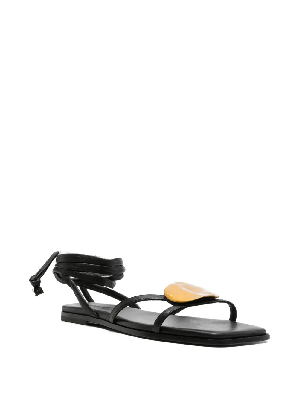 Vic Matie Baron wrap leather sandals Wit