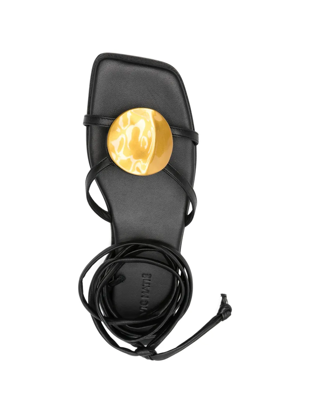 Vic Matie Baron wrap leather sandals Wit