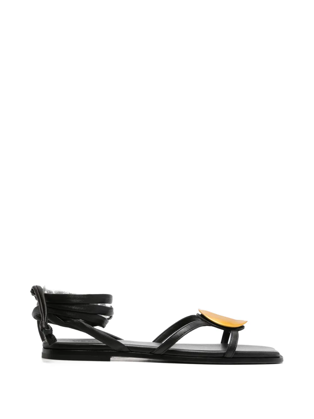 Vic Matie Baron wrap leather sandals Wit