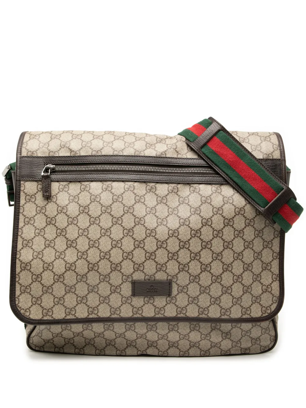 Gucci Pre-Owned 2000-2015 GG Supreme Web crossbody bag - Marrone