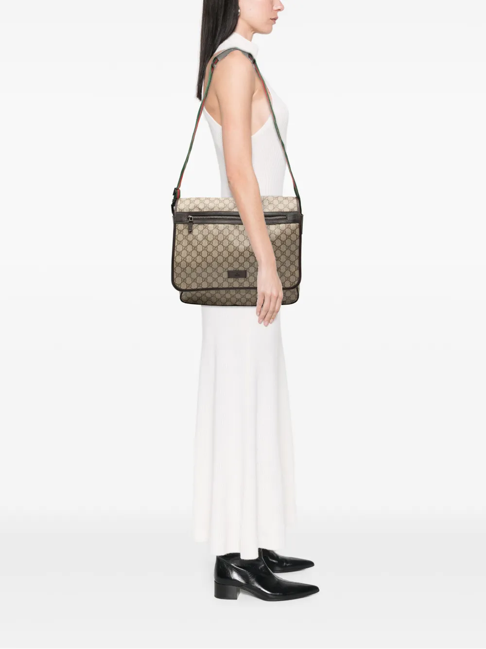 2000-2015 Gg Supreme Web Crossbody Bag