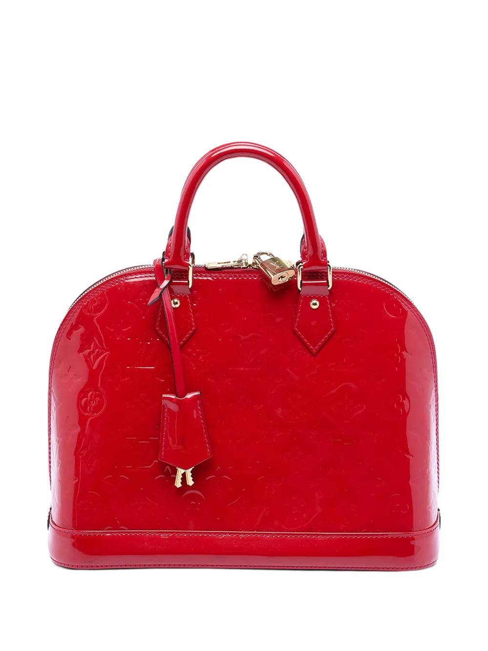 Louis Vuitton Pre-Owned 2013 Monogram Vernis Alma PM handbag - Rosso