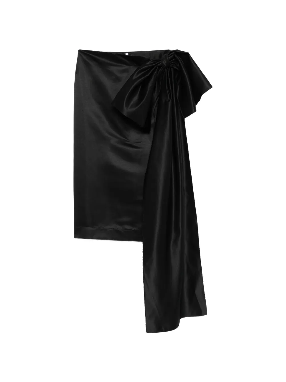 Alchemy x Lia Aram bow-detail midi skirt - Schwarz