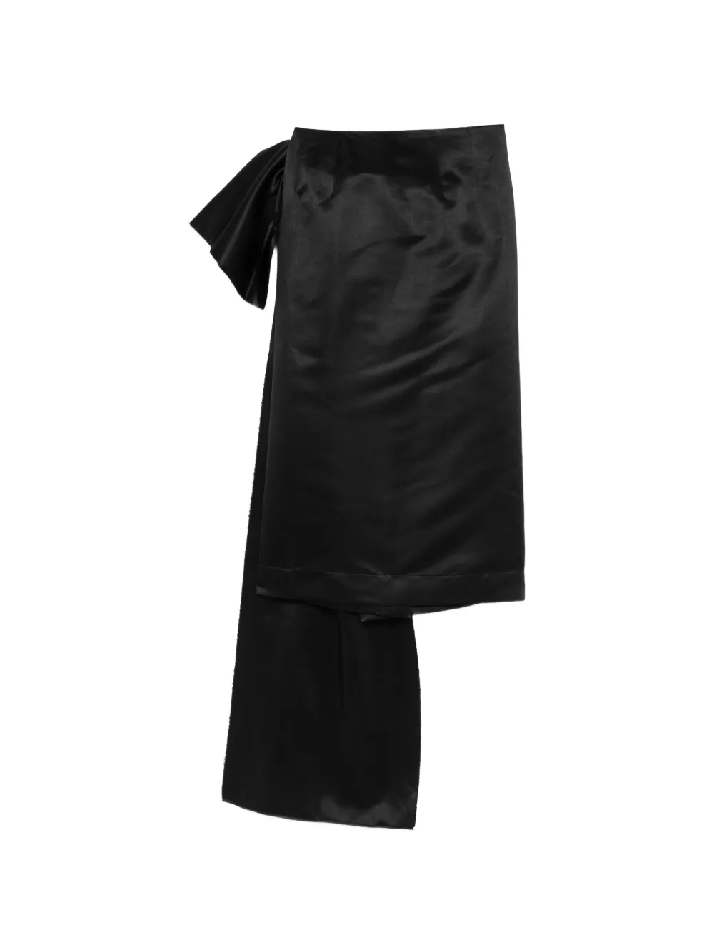  Alchemy X Lia Aram Bow-detail Midi Skirt - Black 