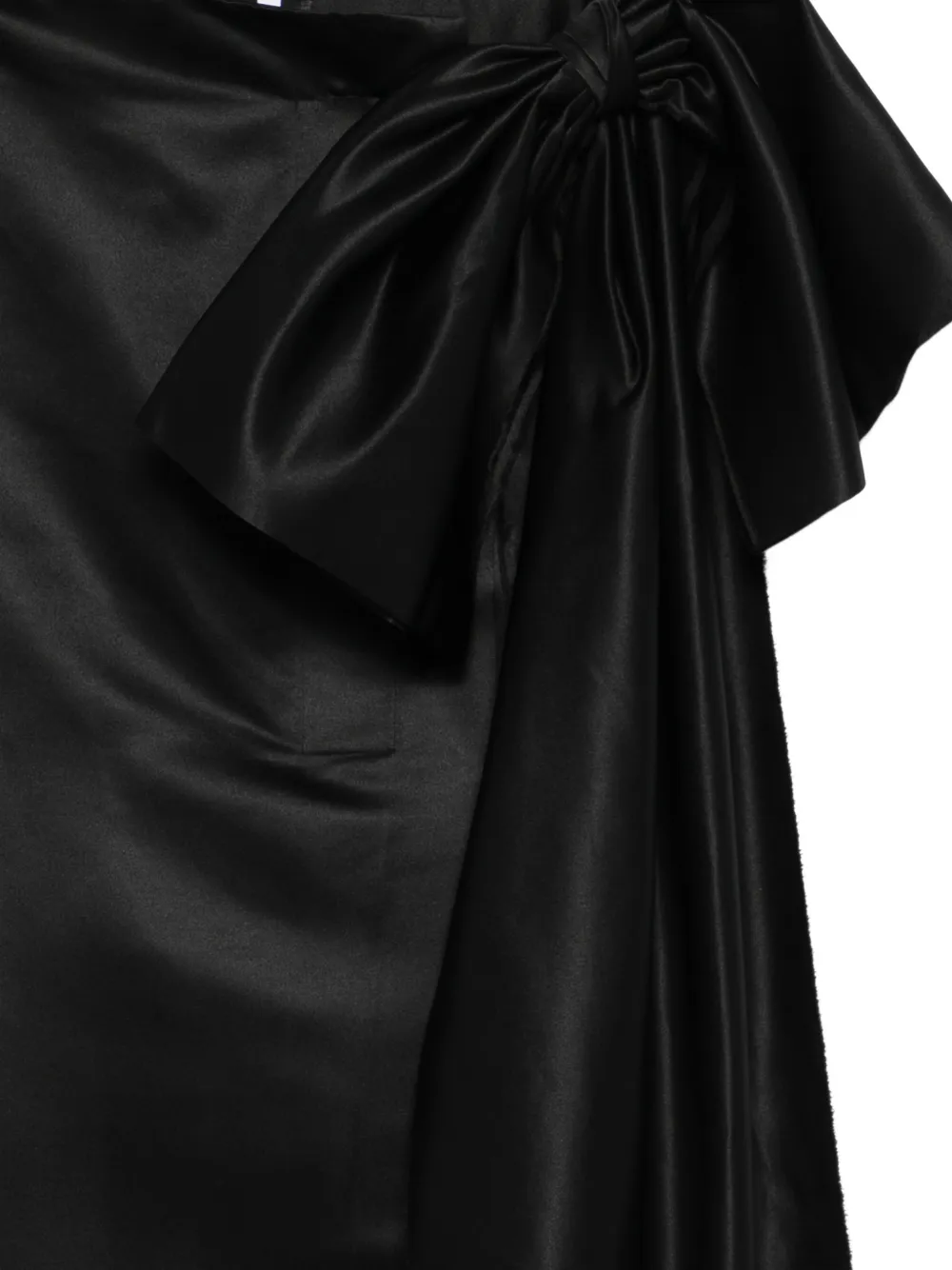  Alchemy X Lia Aram Bow-detail Midi Skirt - Black 