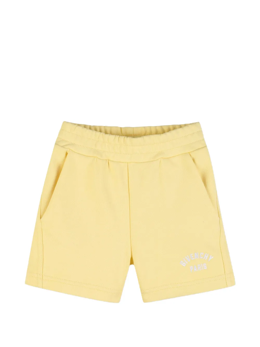 Givenchy Kids' Logo-detail Cotton Shorts In Yellow