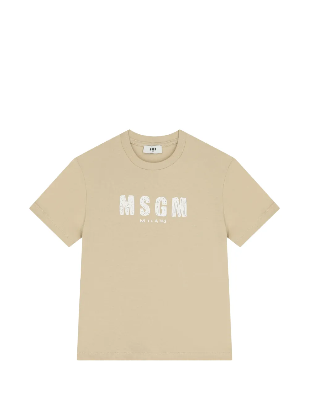 MSGM Kids T-shirt con logo - Toni neutri