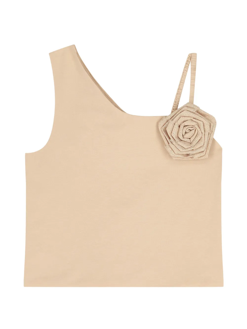ANGEL'S FACE KIDS floral-appliqué tank top - Toni neutri