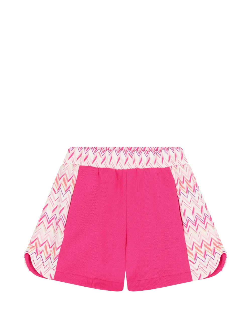 Missoni Kids zig-zag shorts - Pink