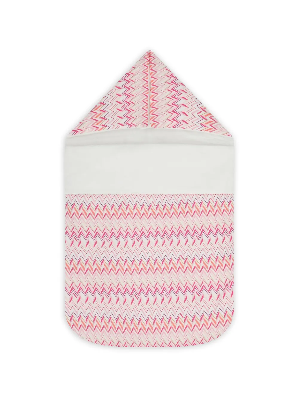 Missoni Kids zigzag-pattern cotton nest - Rosa