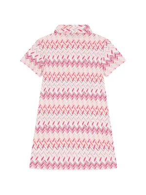 Monogram-print Silk Dress