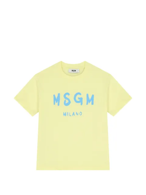 MSGM Kids logo-detail cotton T-shirt