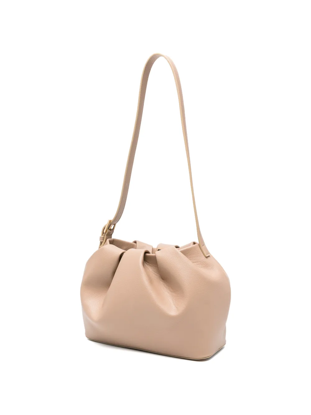 Themoirè Athena crossbodytas met ruches Beige