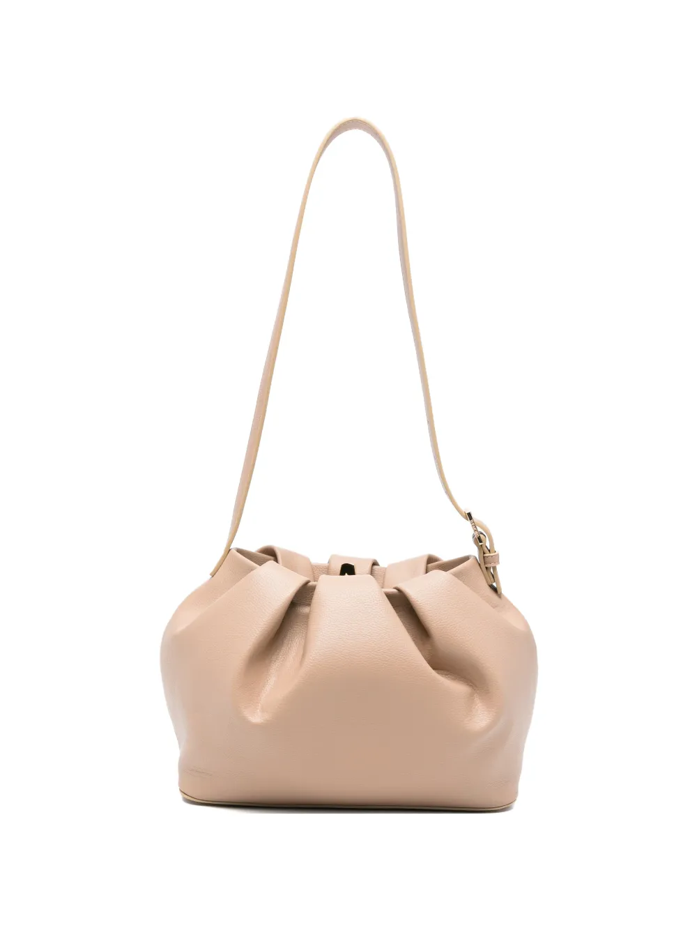 Themoirè Athena ruched cross body bag - Toni neutri